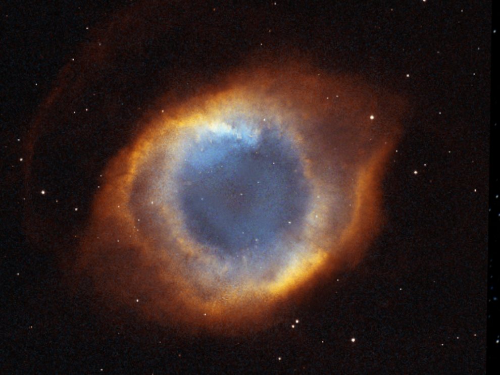 NGC7293 - Helix Planetary Nebula in Aquarious with white dwarf @700ly (multiple filter)_990w